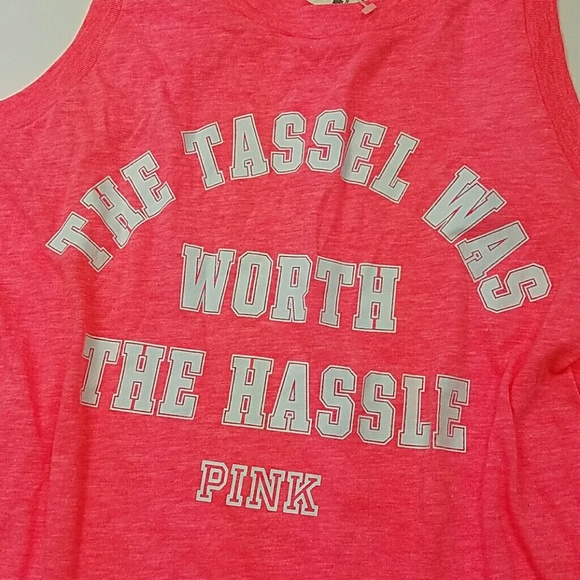 Pink Victoria's Secret Muscle Shirt NWT - Picture 2 of 5